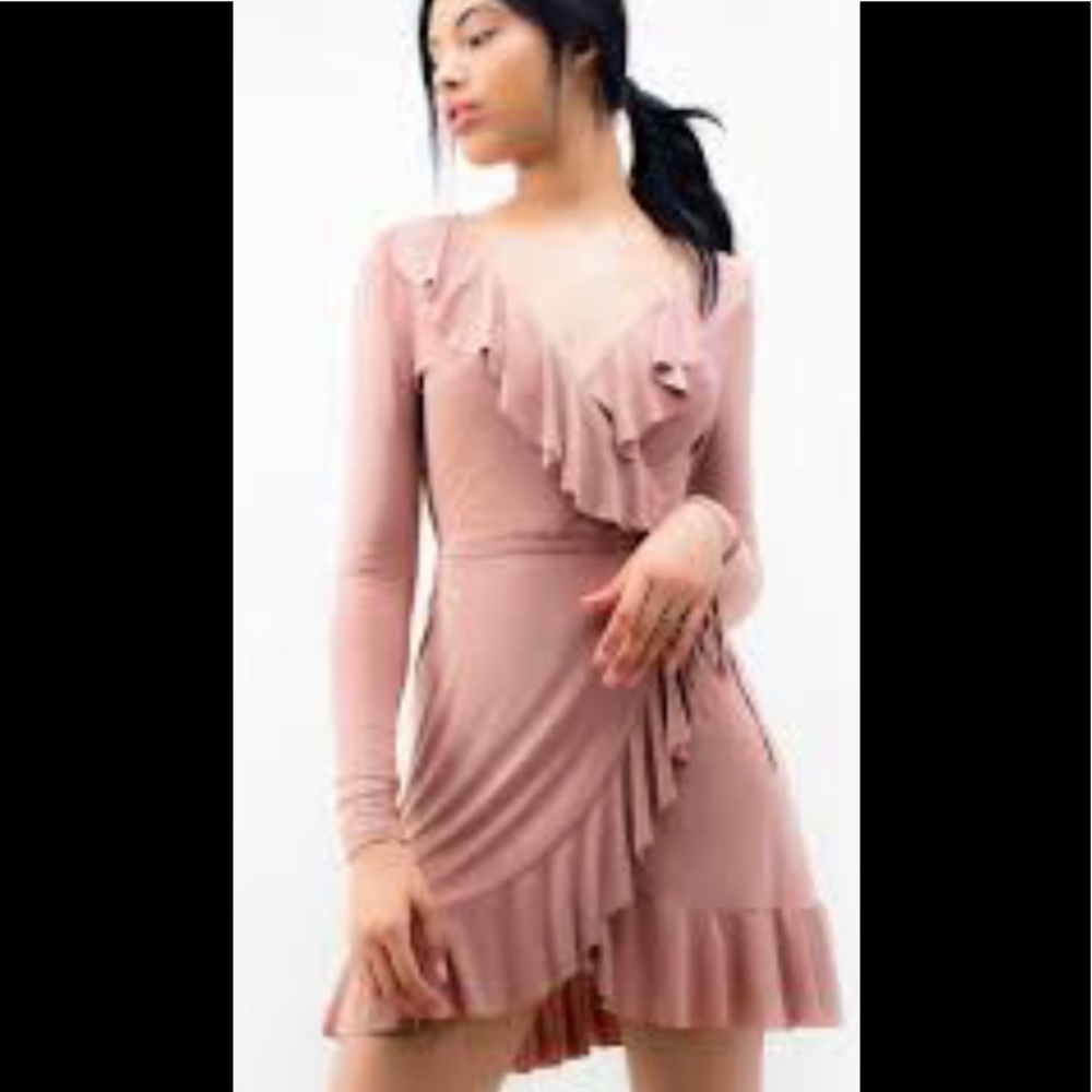 Janette Plus sz3x faux wrap dress